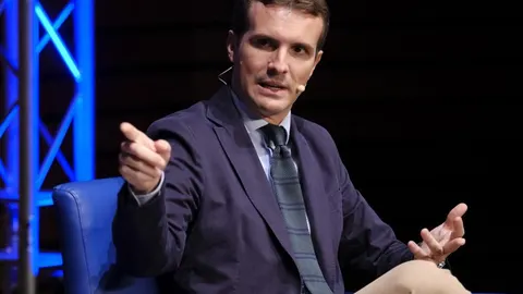 El presidente del PP, Pablo Casado
