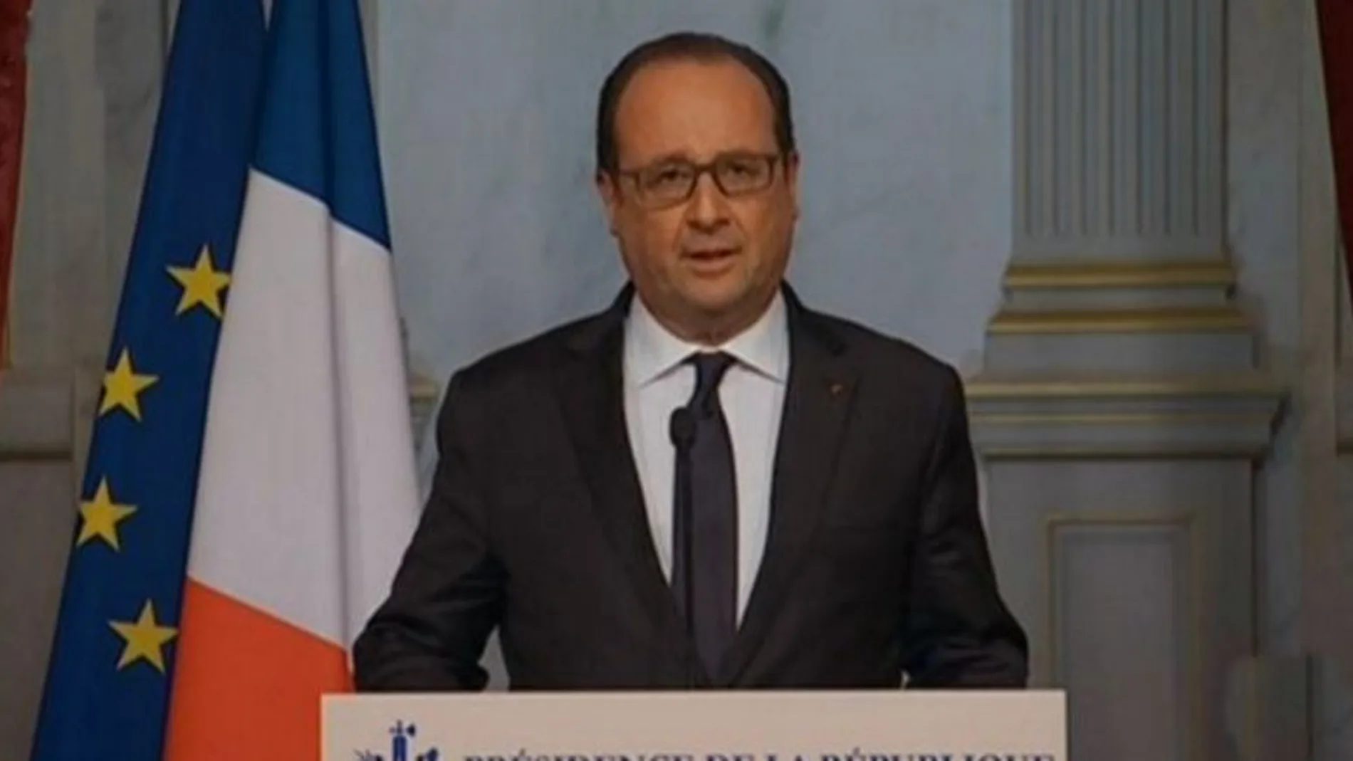 Hollande, durante su comparecencia