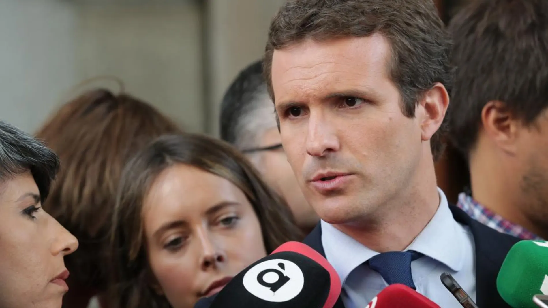 El presidente del PP, Pablo Casado / Efe