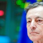 El presidente del Banco Central Europeo (BCE), Mario Draghi, ayer, en Bruselas / Efe