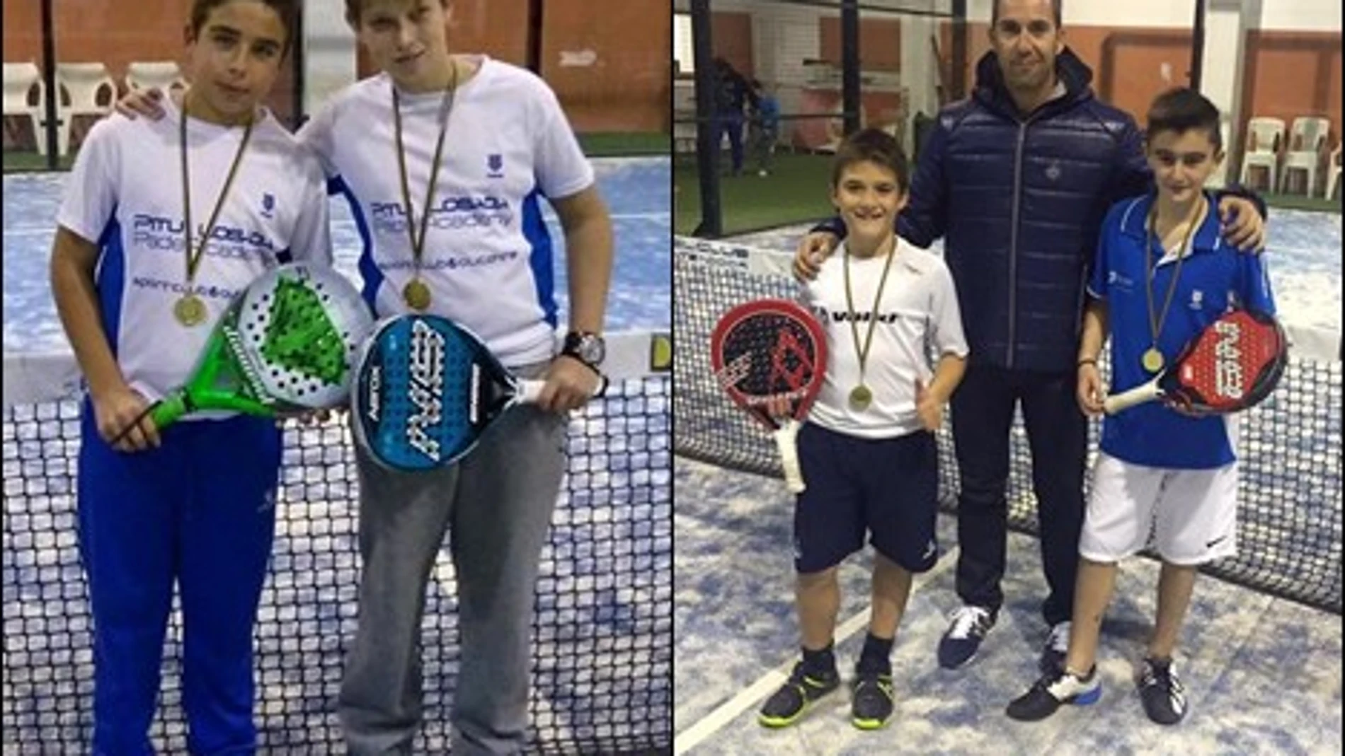 Jugadores de la Pitu Losada Padel Academy
