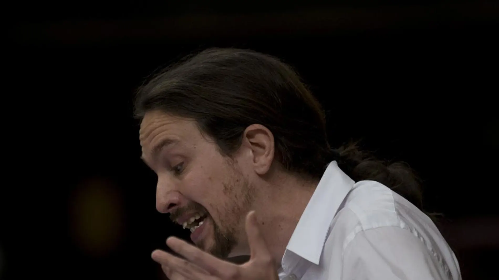 Pablo Iglesias durante el debate