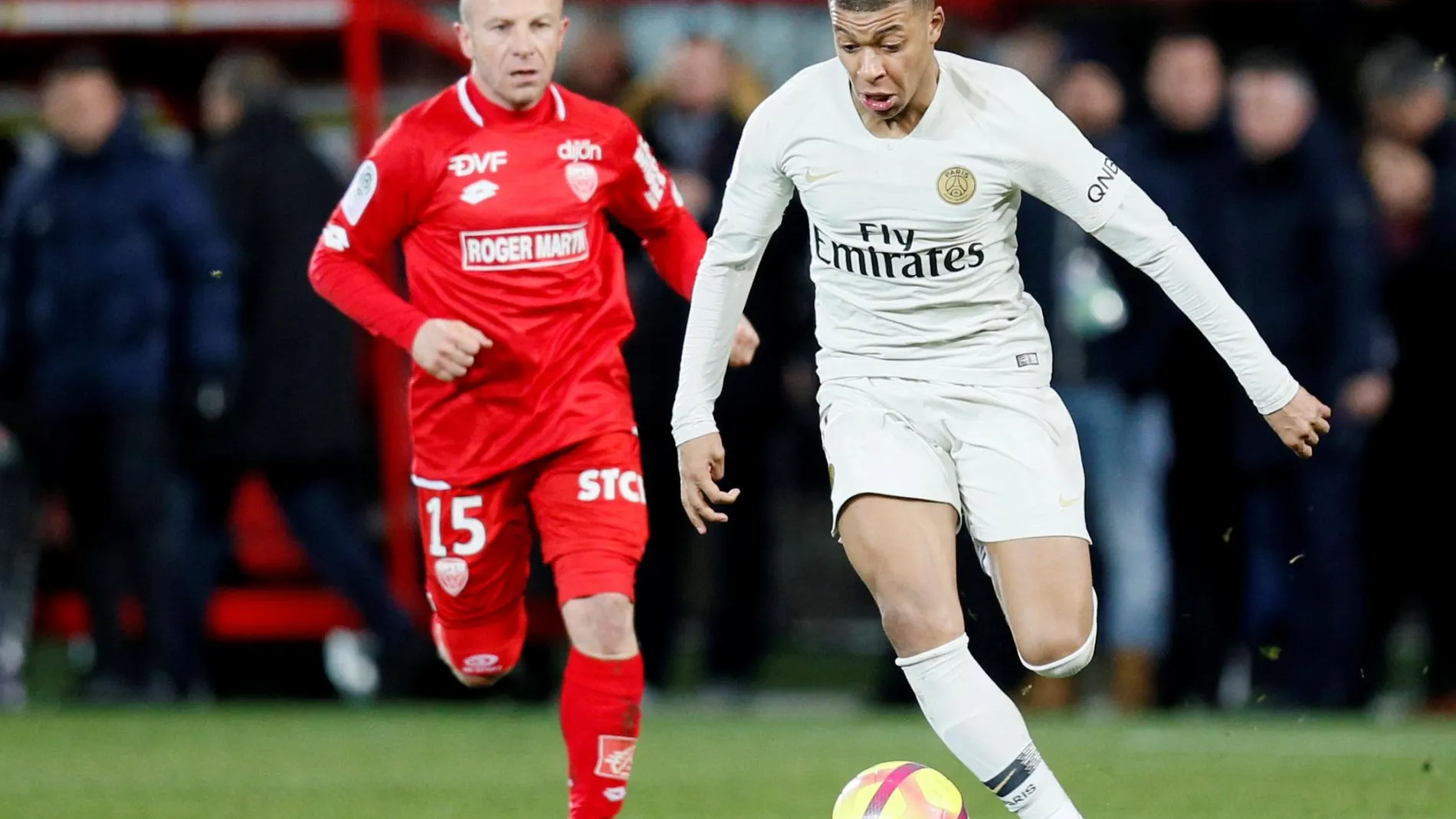 Mbappé, con el PSG