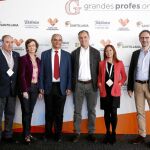 Nicolás Fernández, presidente de ANPE; Carmen Bieger, directora de la Fundación Atresmedia; Rafael Van Grieken, consejero de Educación de Madrid; Silvio González, consejero delegado de Atresmedia; Rosa Junquera, directora de comunicación de Santillana y Alejandro Díaz-Garreta, director de Estrategia y Educación de Fundación Telefónica