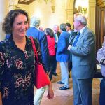 La consejera María Josefa García-Cirac, a su llegada al foro sobre enseñanza del español y turismo idiomático.