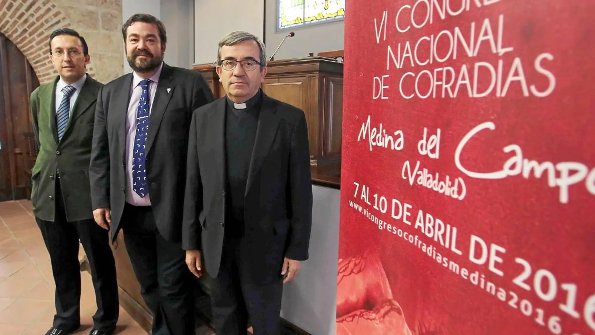 Luis Argüello presenta el Congreso junto a Javier Burrieza y Carlos García