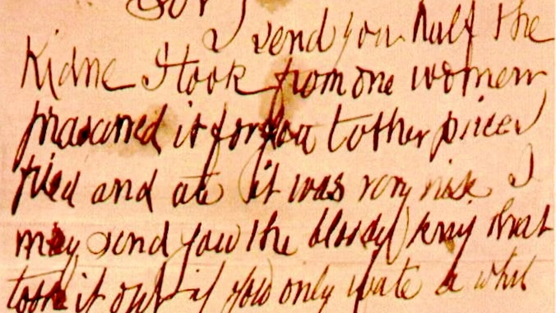 Una de las cartas escritas con sangre que hizo llegar a la policía el supuesto asesino del barrio de Whitechapel, Jack el destripador