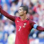 Cristiano Ronaldo, en el partido de ayer de Portugal en la Copa Confederaciones