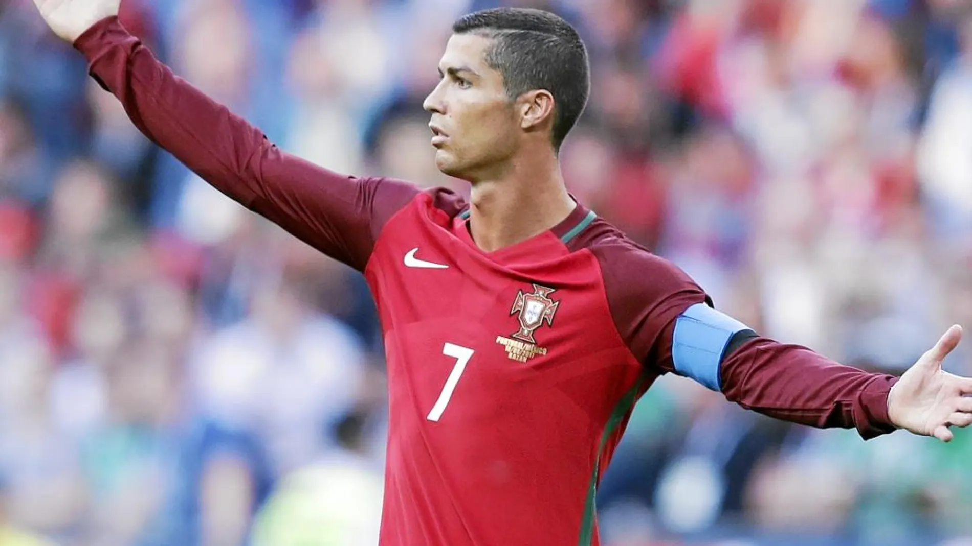 Cristiano Ronaldo, en el partido de ayer de Portugal en la Copa Confederaciones