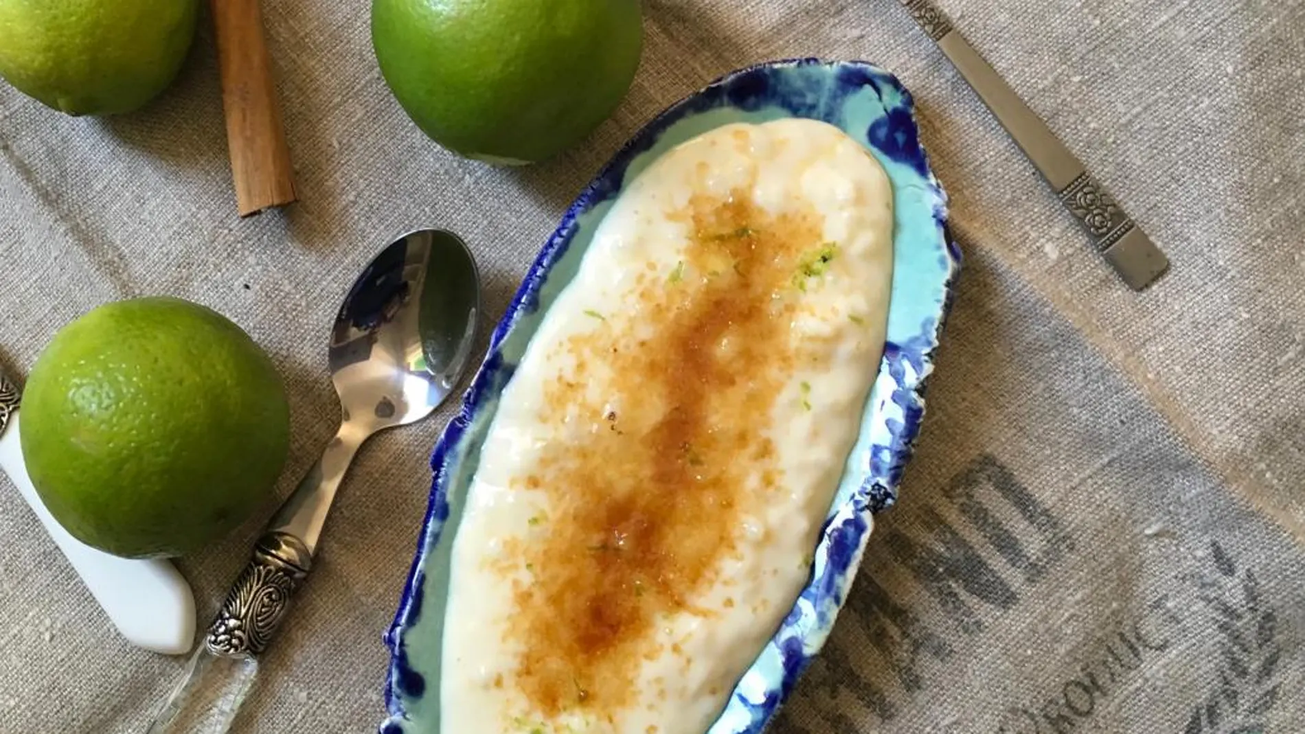 Arroz con leche caramelizado