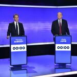 Los candidatos a las primarias del partido de derecha durante un debate televisivo el pasado jueves