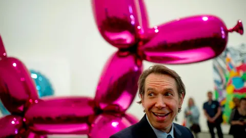 Jeff Koons, en el Guggenheim de Bilbao en 2015