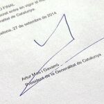 En 2014, Artur Mas firmó el decreto de convocatoria del 9-N