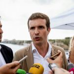 El presidente del PP, Pablo Casado