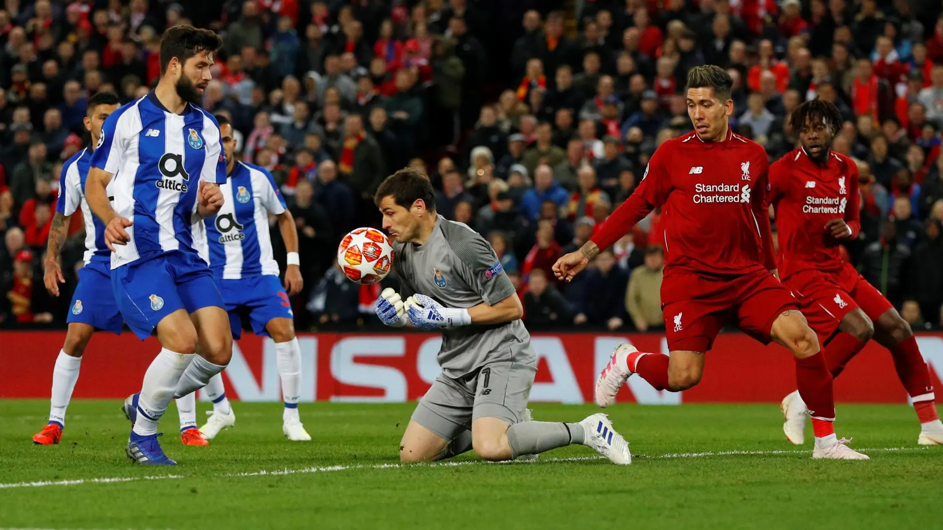 Casillas, durante el partido