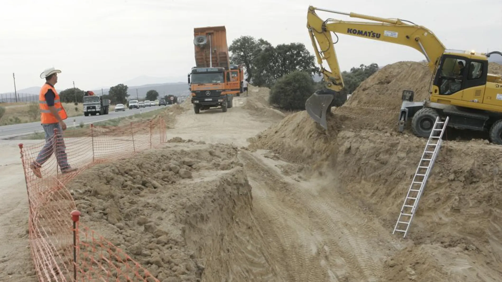 Imagen de archivo de unas obras en la carretera M-501