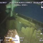 Los restos del pesquero a 160 metros de profundidad