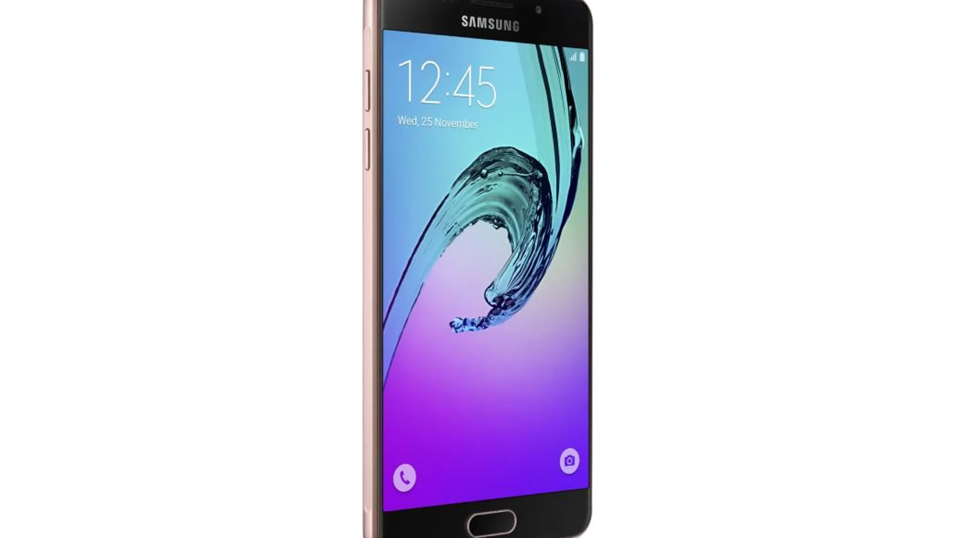 Samsung, versión pink gold y cristal Gorilla Glass