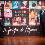 De izquierda a derecha, el director musical del Gran Teatre del Liceu, Josep Pons; la directora artística, Cristina Scheppelmann; el presidente de la Fundació del Liceu, Salvador Alemany , y el director general, Valentí Oviedo