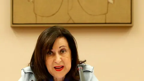 La ministra de Defensa, Margarita Robles ha comparecido hoy en el Congreso