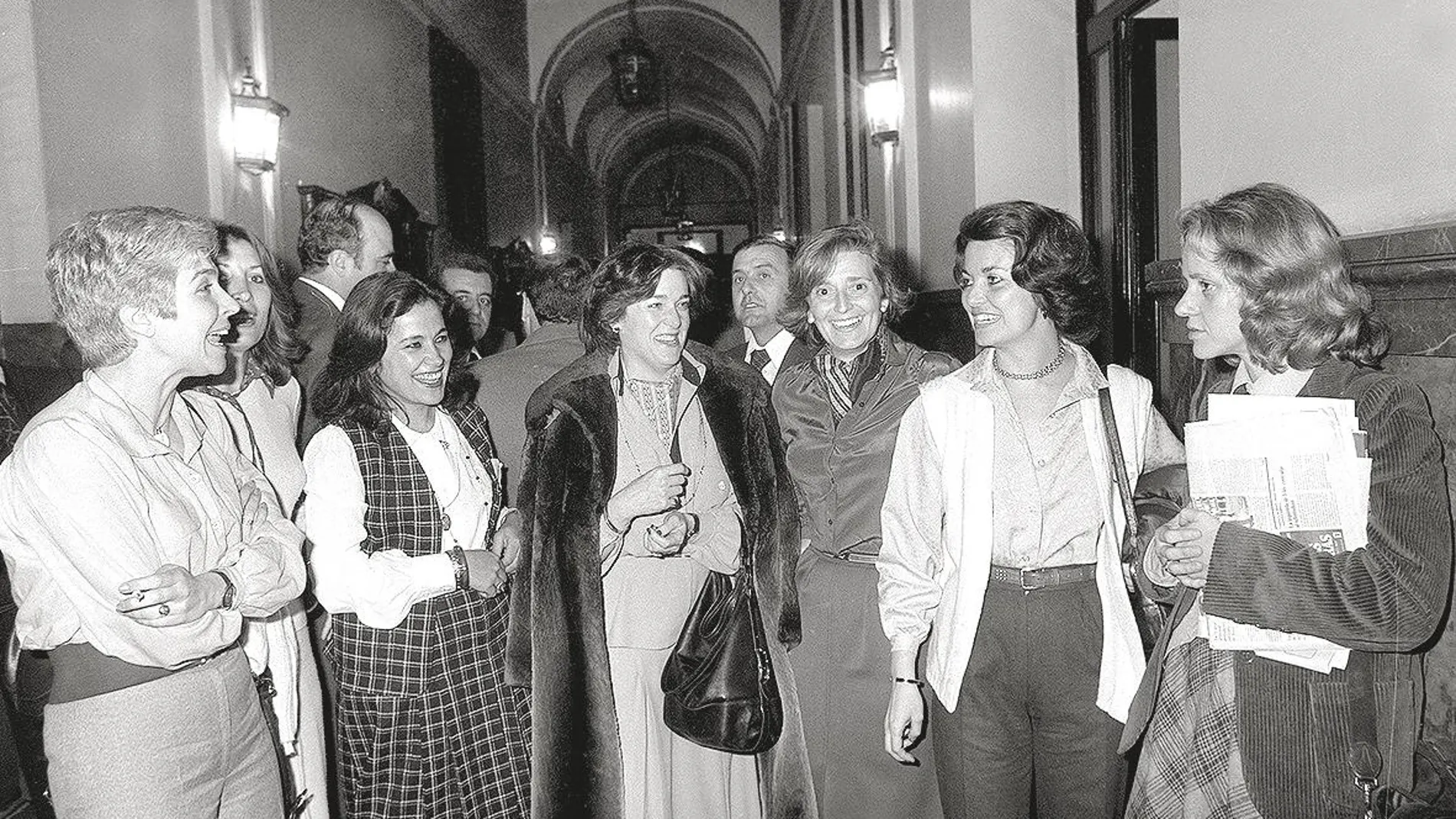 Diputadas de UCD en 1979. Desde las primeras elecciones, las mujeres han multiplicado por seis su presencia en el Congreso