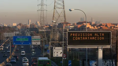 El viernes pasado hubo restricciones de velocidad en la M-30 de Madrid.