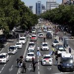 Huelga de taxis el pasado mes de julio/Efe
