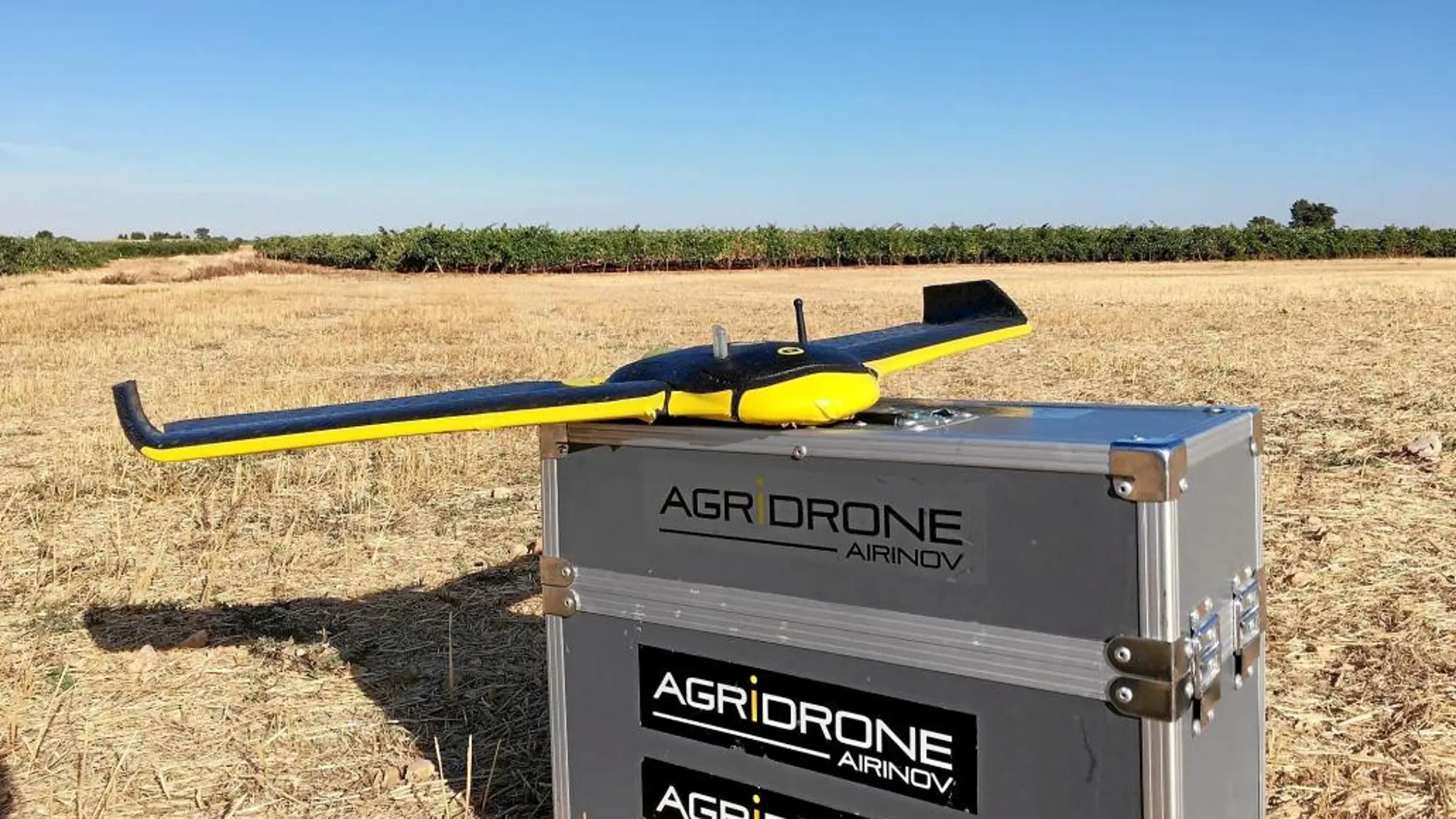 Dron utilizado en los viñedos del Grupo Matarromera
