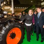 El ministro de Agricultura, Luis Planas; la consejera Milagros Marcos; y el alcalde de Valladolid, Óscar Puente, abren Agraria