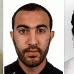 Los tres hombres identificados por la policía como los tres terroristas del atentado de Londres (de i a d) Khuram Shazad Butt, Rachid Redouane y Youssef Zaghba.