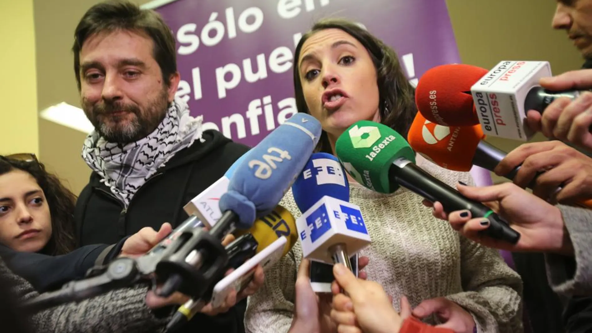 La portavoz de Podemos en el Congreso, Irene Montero