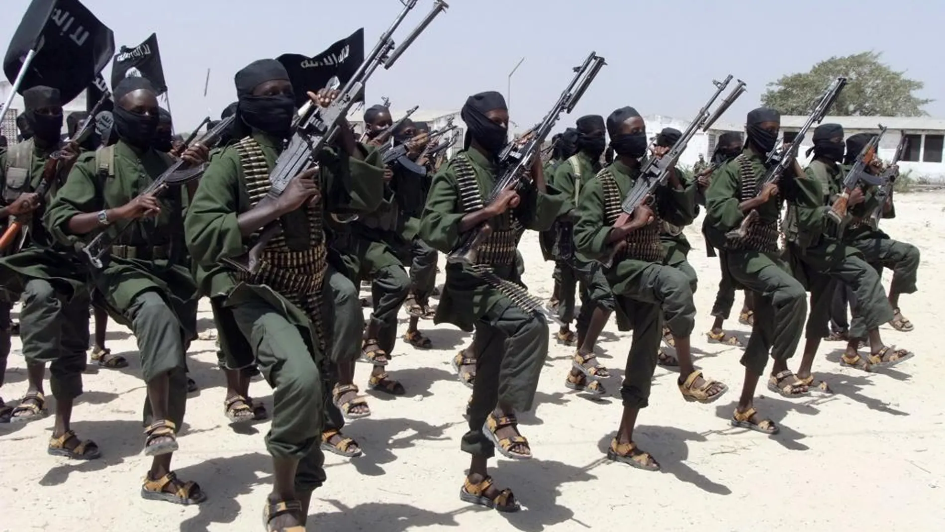 Guerrilleros de Al-Shabab en una imagen de archivo