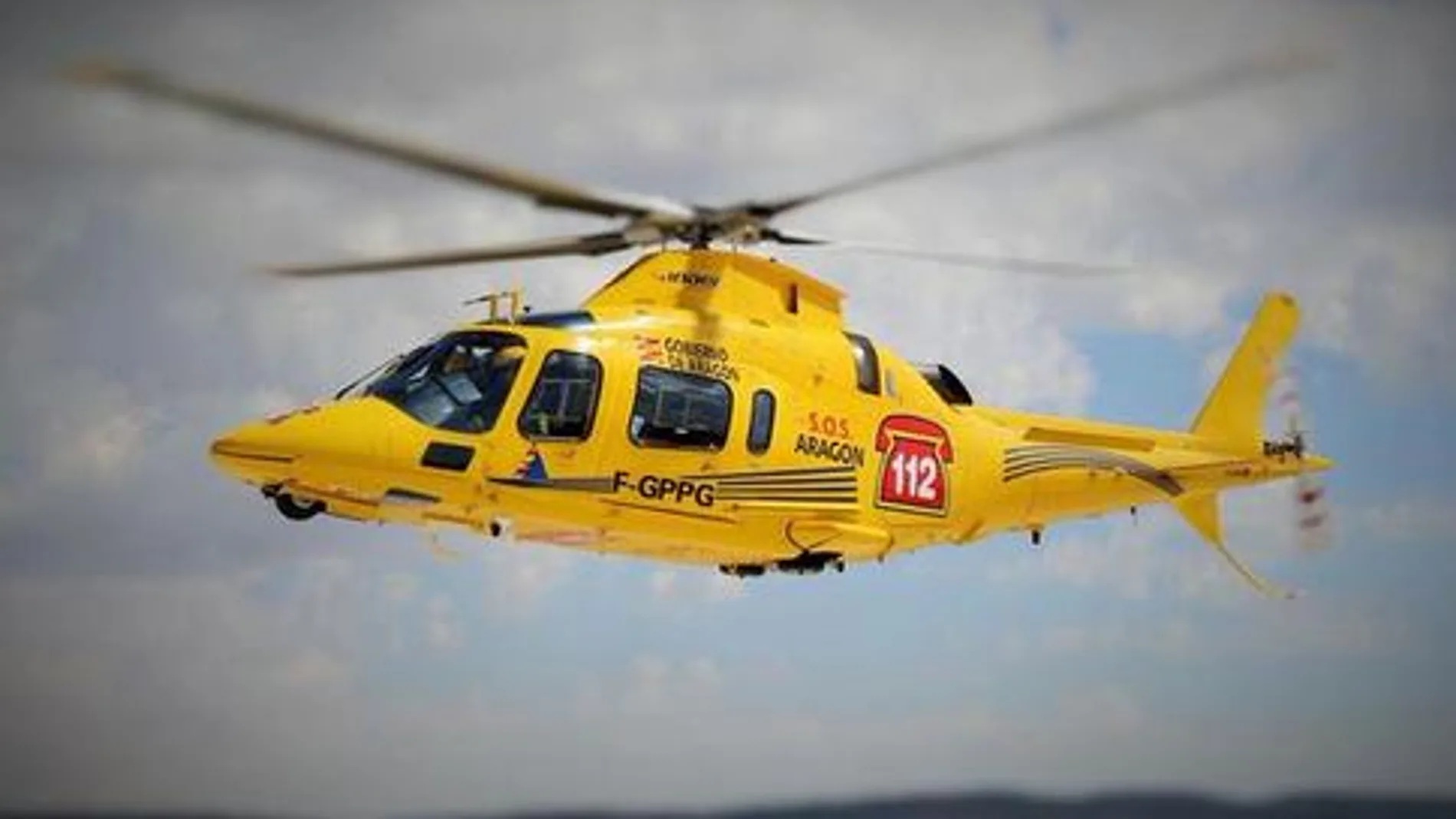 Helicóptero de rescate del 112 de Aragón