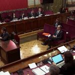 Imagen del Tribunal Supremo del comisario de los Mossos d'Esquadra Ferran López durante su comparecencia / Foto: Efe