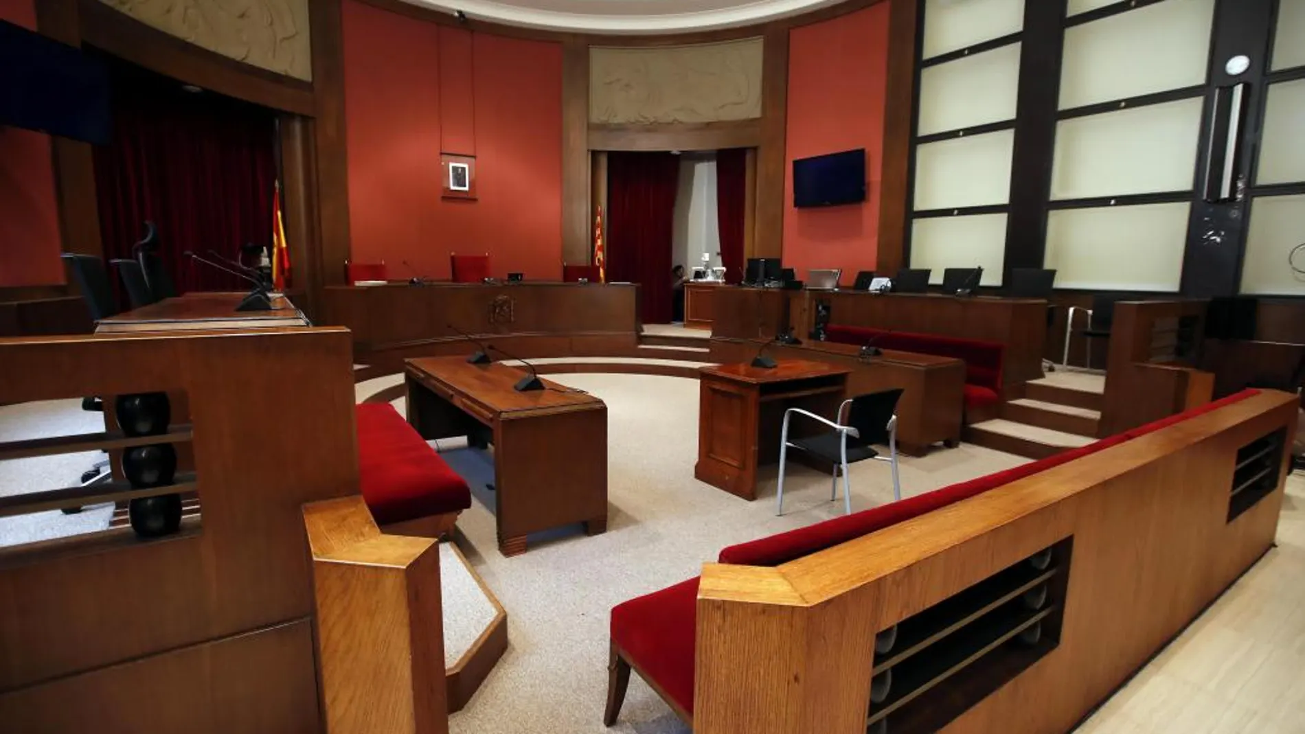 Imagen general de la sala donde será juzgado Artur Mas y las ex consejeras Joana Ortega e Irene Rigau