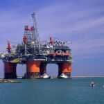 Imagen de una plataforma petrolífera en el Golfo de México