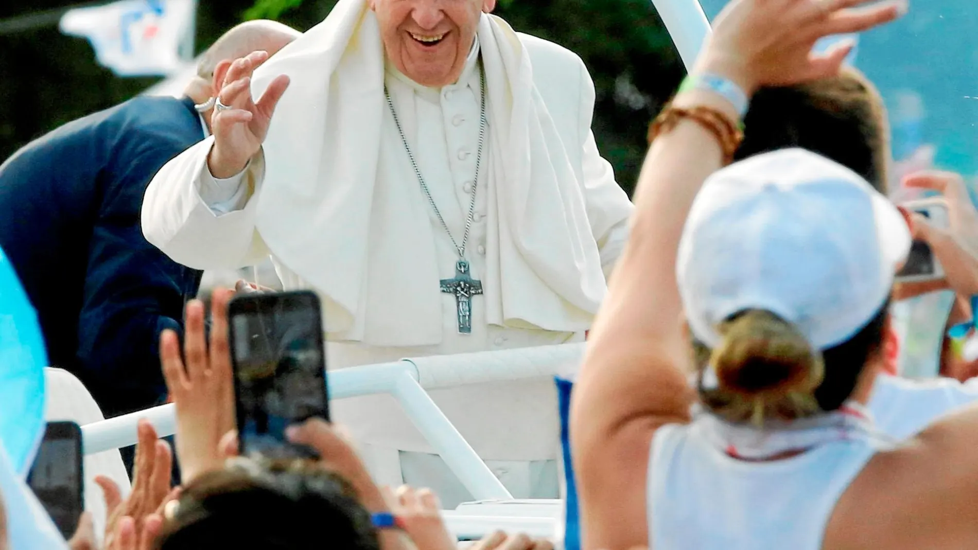 El Papa Francisco, ayer en Panamá / Efe