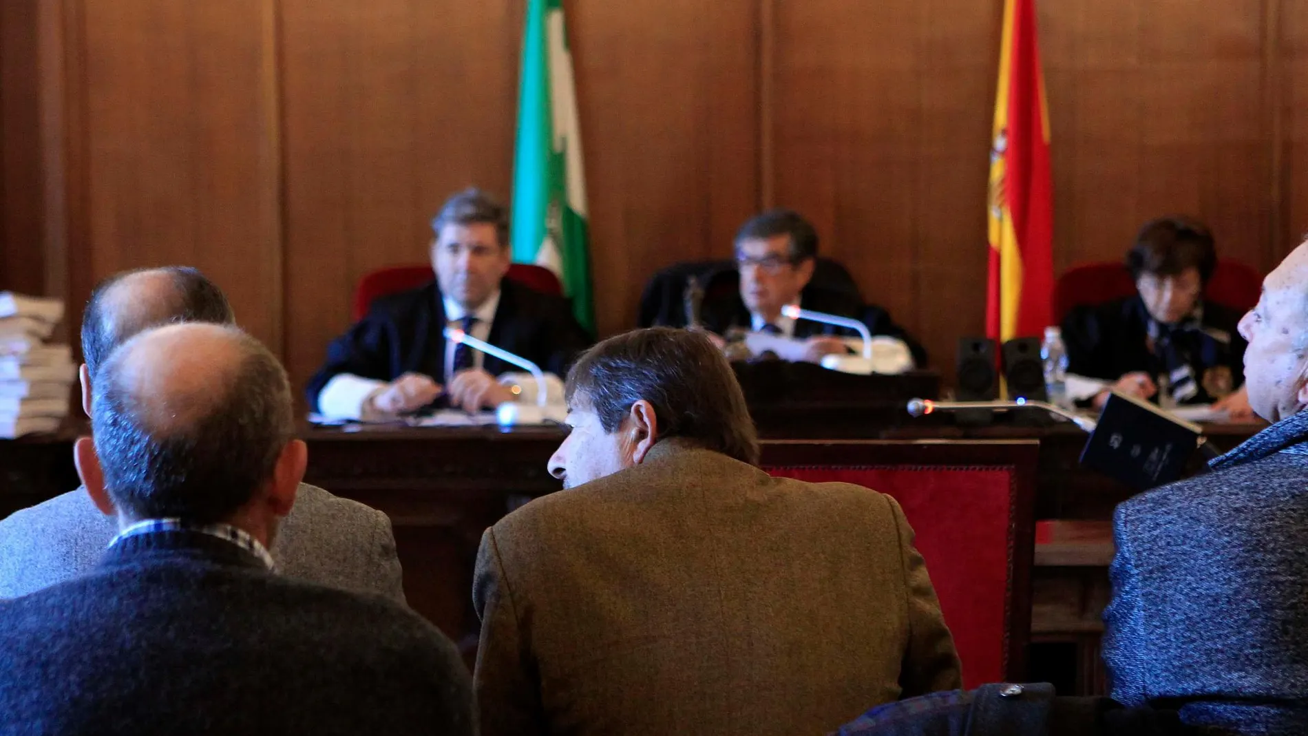 Antonio Guerrero, durante una de las primeras sesiones del juicio que tiene lugar en los juzgados de Sevilla / Foto: Manuel Olmedo