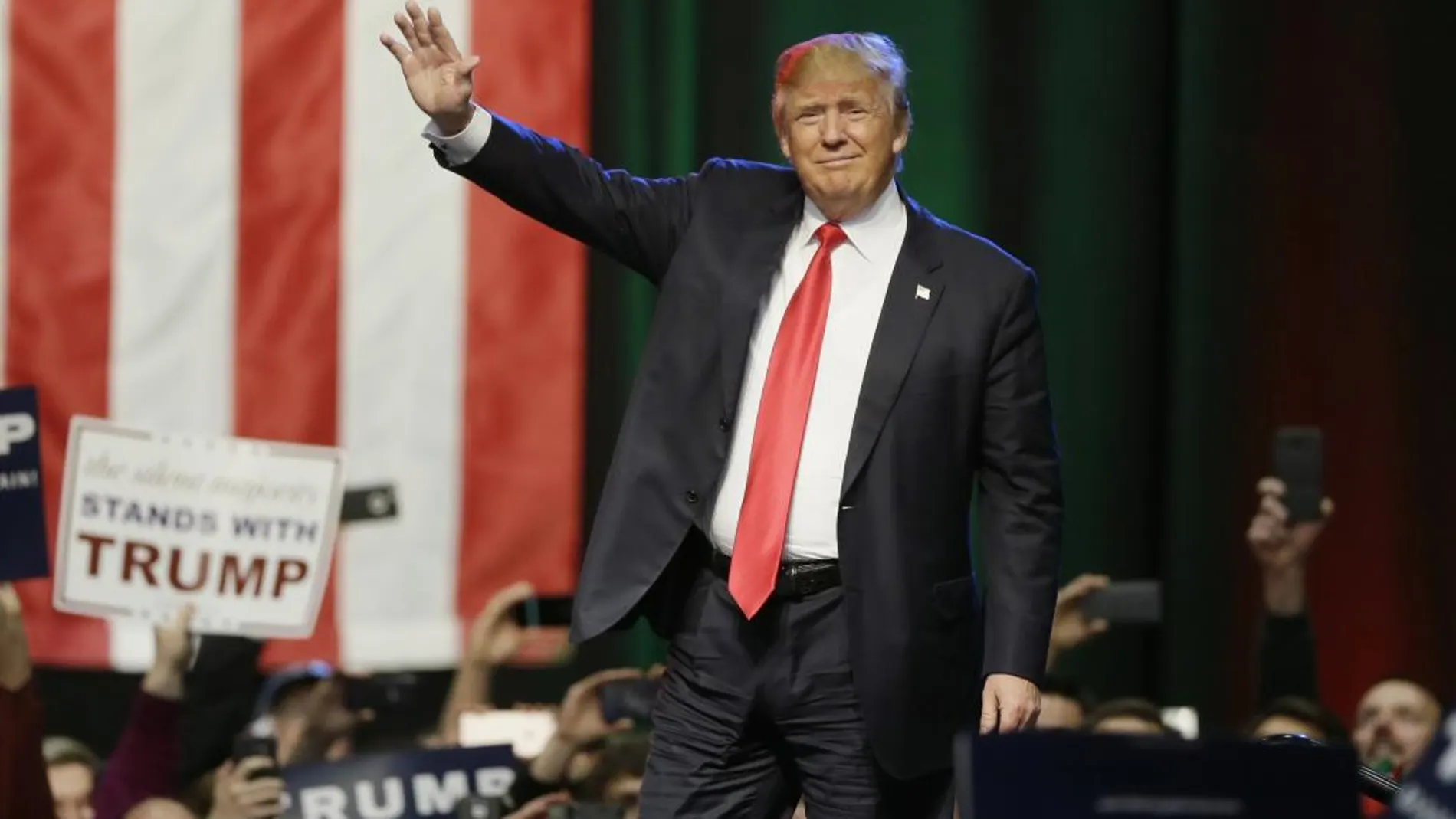 Donald Trump durante la campaña