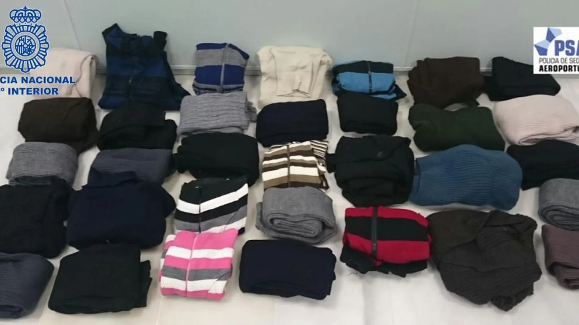 Interceptan una maleta con más de 12 kilos de ropa impregnada en cocaína