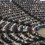 Vista general de la Eurocámara durante una sesión plenaria del Parlamento Europeo, en Estrasburgo.