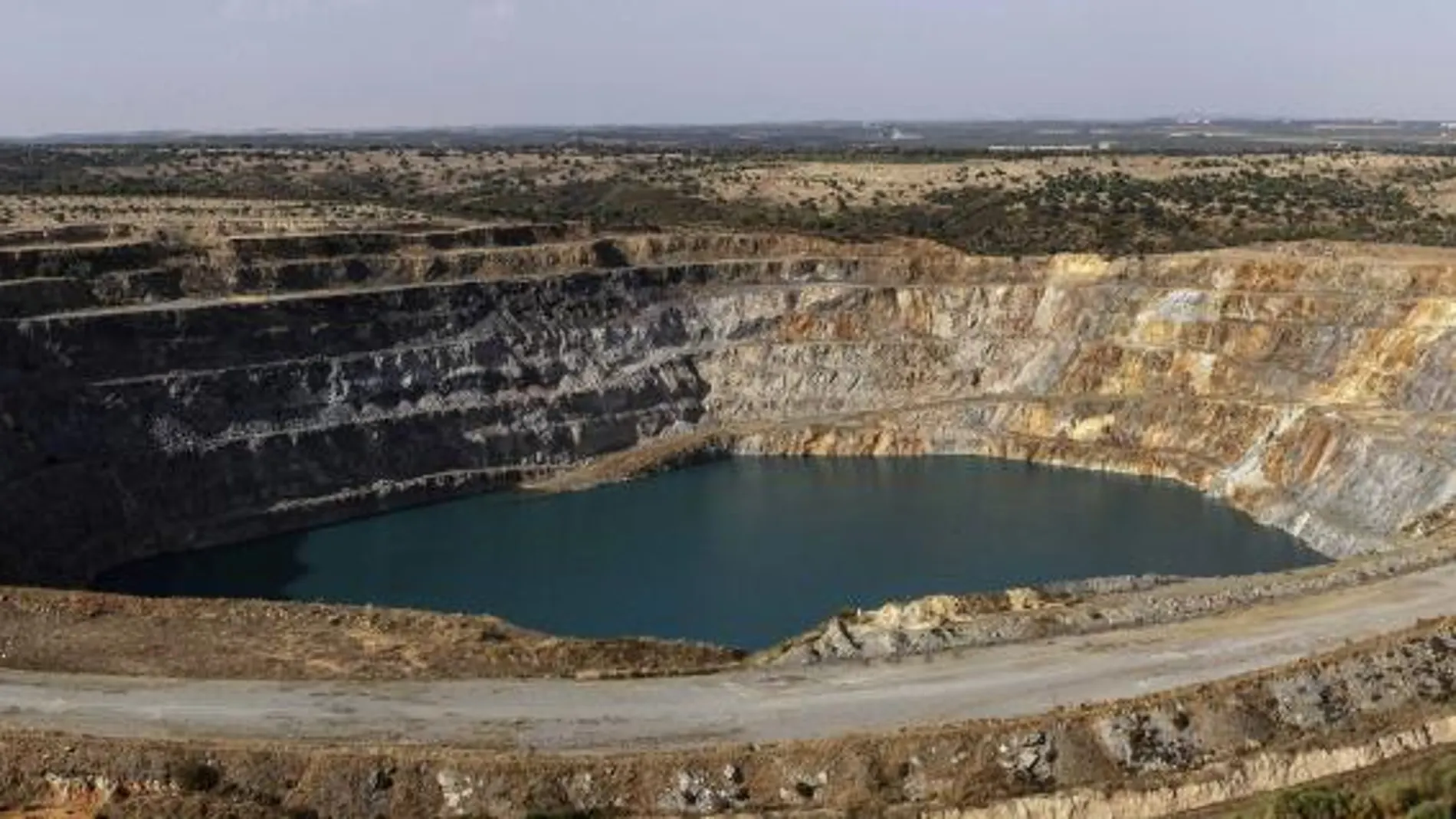 Vista de la mina sevillana de Aznalcóllar, que la Junta asignó a Grupo México-Minorbis