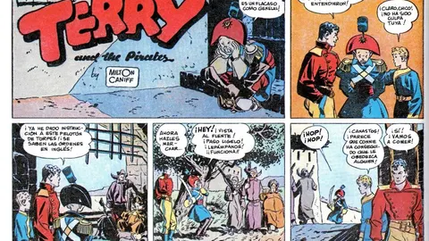 Terry y los piratas era tan popular a mediados de los años 30 que los diarios agotaban tiradas