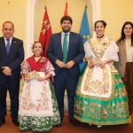 El presidente López Miras con las Reinas de la Huerta 2019