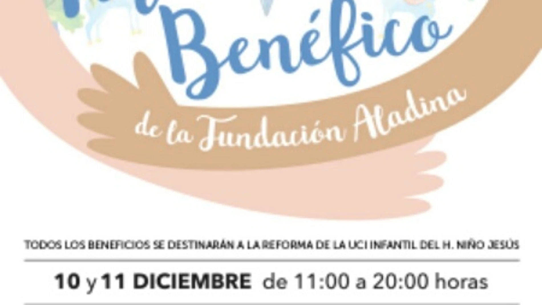 Cartel del Mercadillo Benéfico de la Fundación Aladina