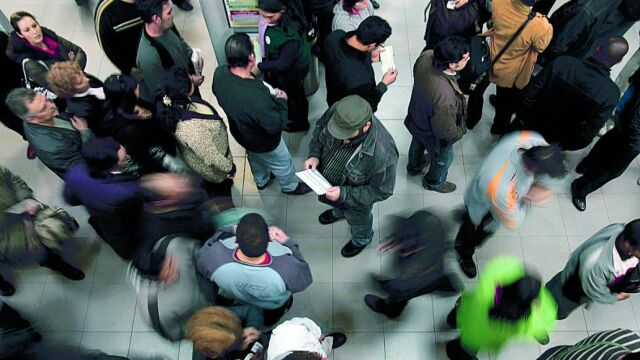 Imagen de una oficina del INEM en Barcelona