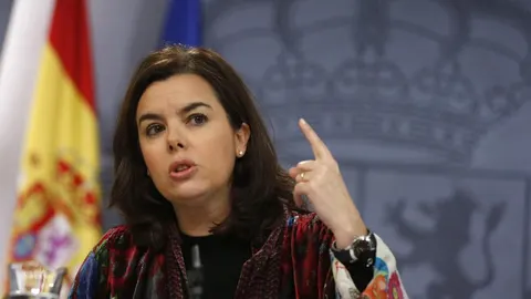 La vicepresidenta del Gobierno, Soraya Sáenz de Santamaría