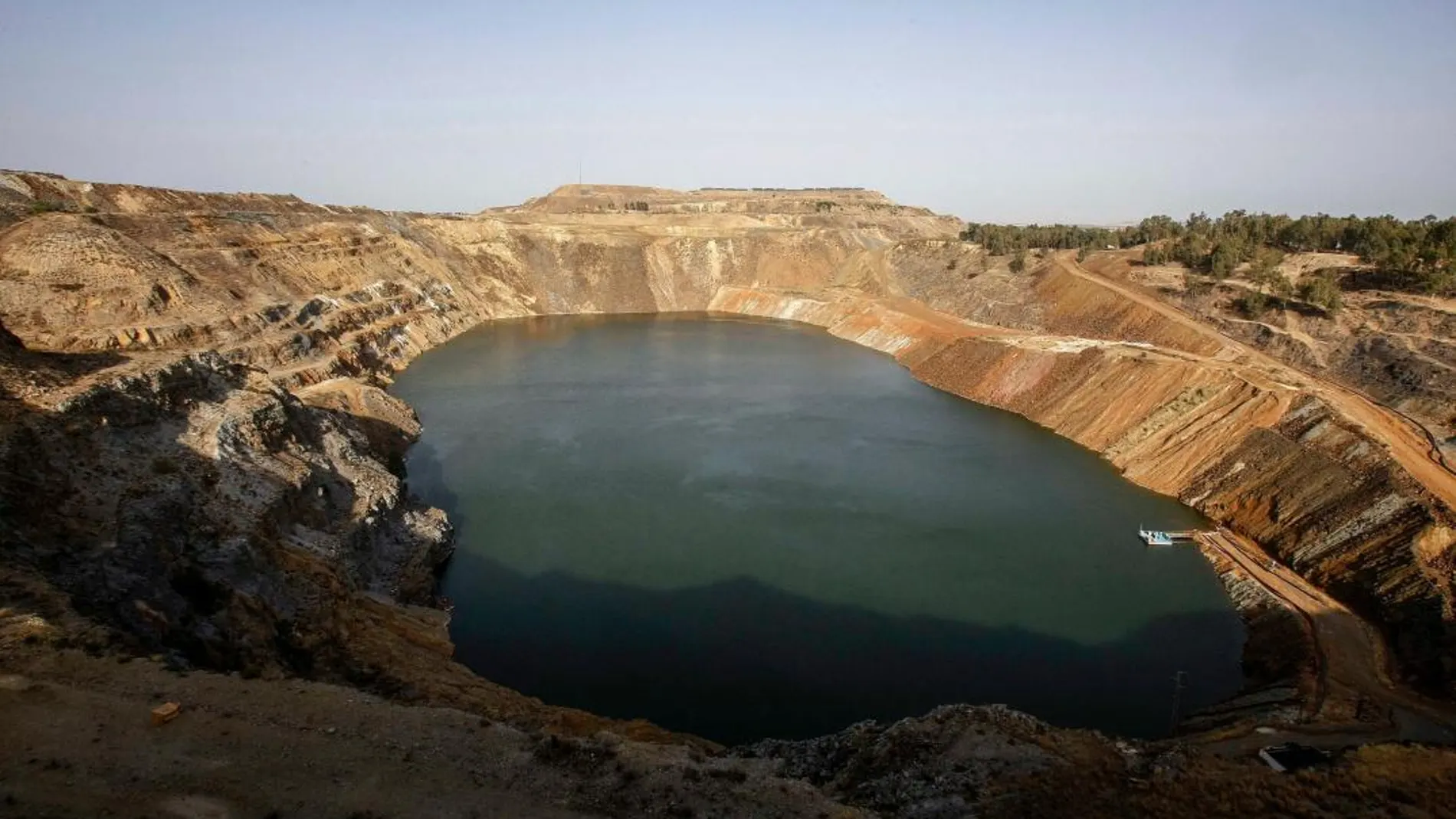 Vista de la mina sevillana de Aznalcóllar, cuya concesión ha acabado en los tribunales / Foto: Manuel Olmedo