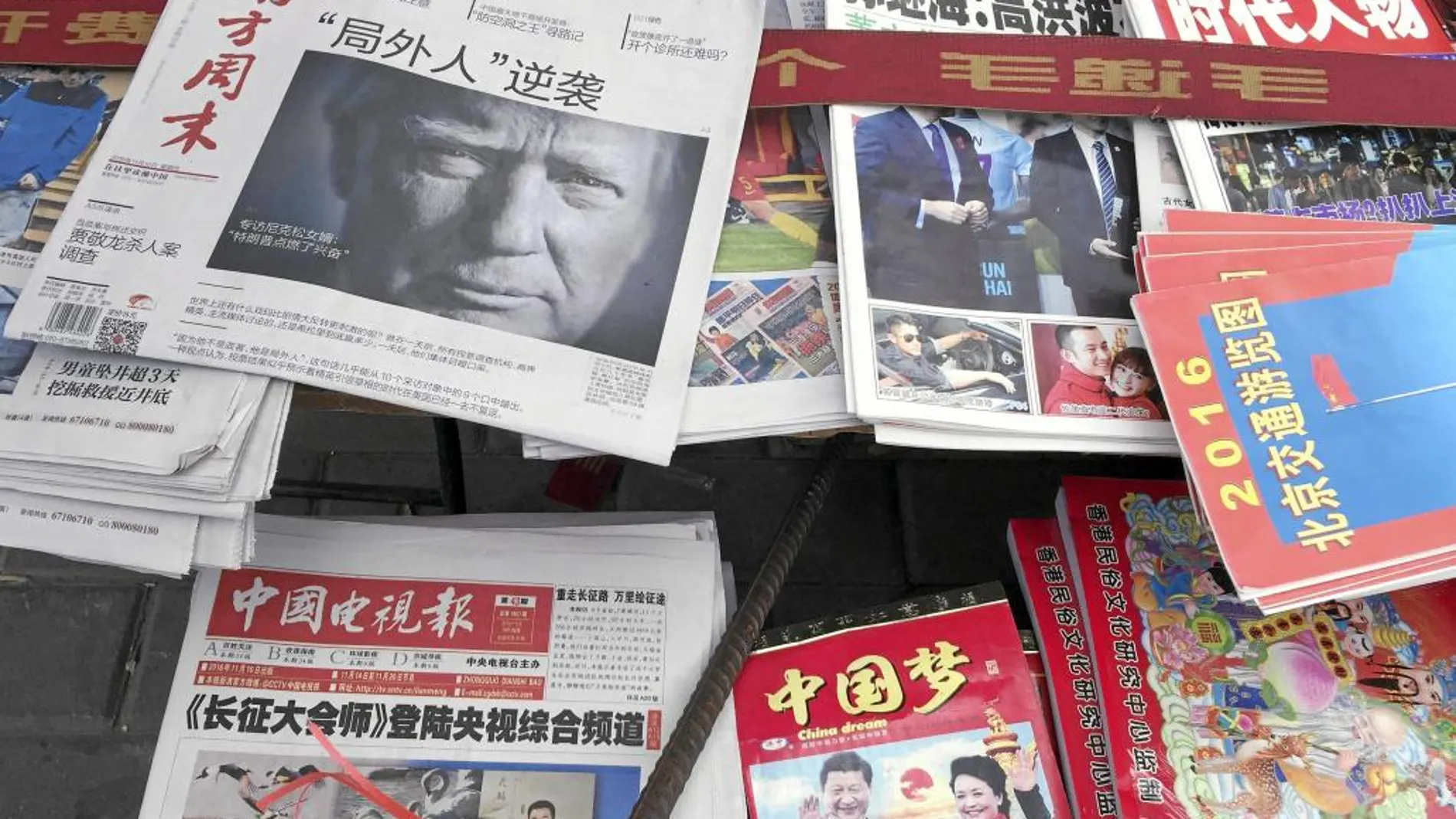 Los diarios chinos llevaron a portada las incendiarias palabras del presidente electo de EE UU, Donald Trump, contra el sistema de «una sola China»