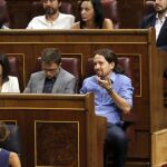 La madre de Pablo Iglesias y el hermano de Garzón vuelven a la tribuna de invitados